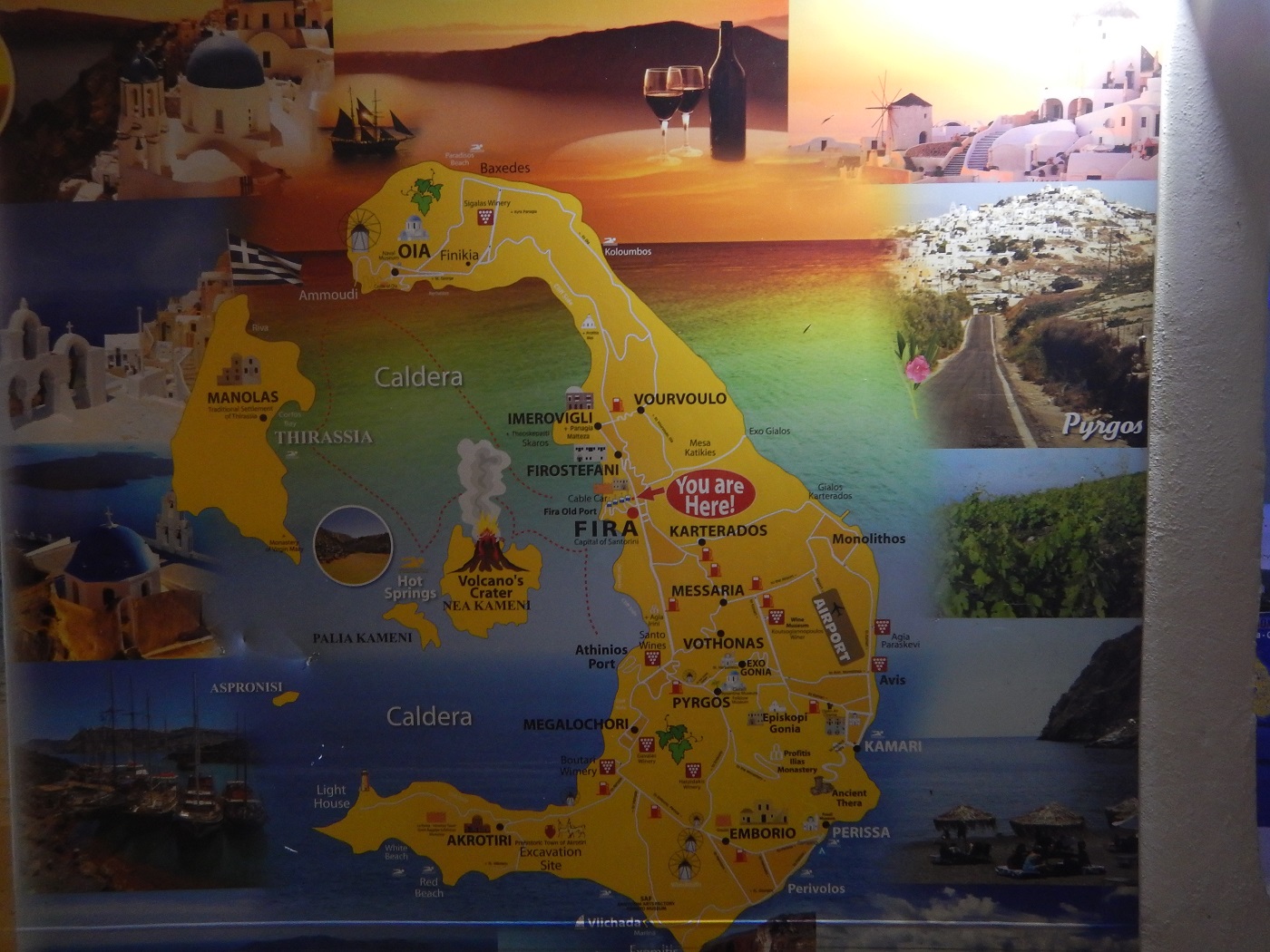 harta Santorini 