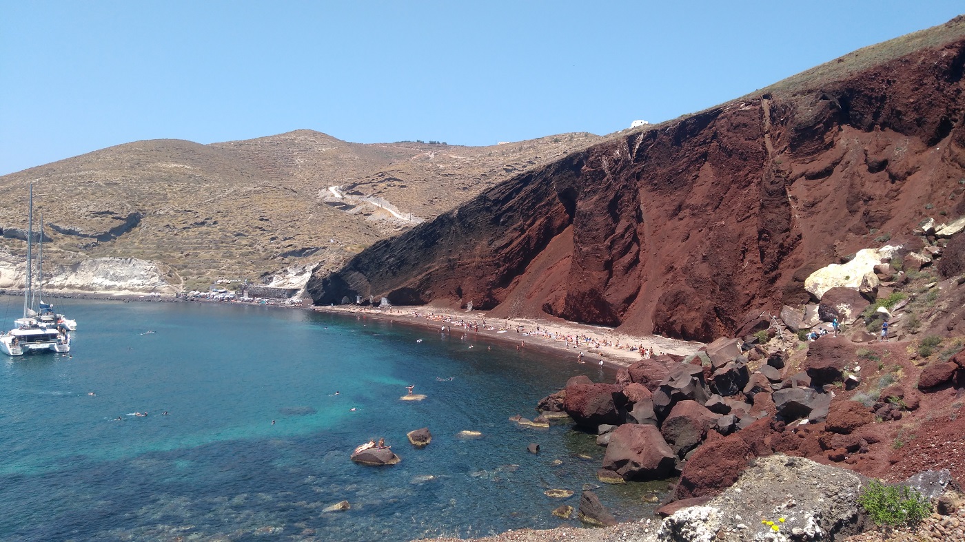 Plaja rosie | Red beach Santorini |