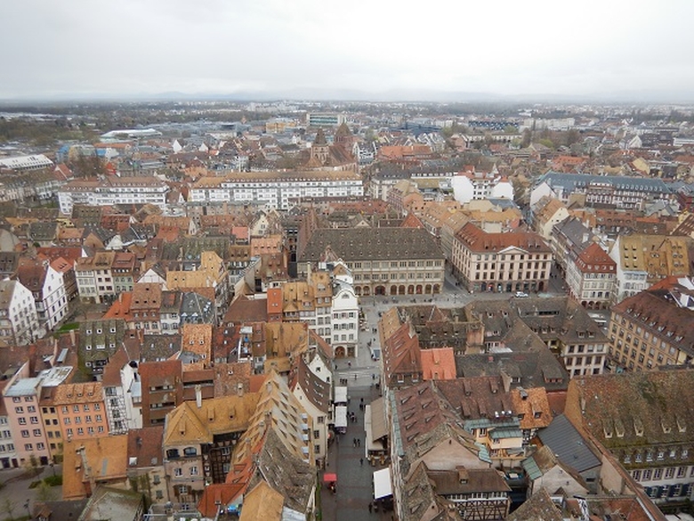 Strasbourg | panorama peste oras | Stasbourg vazut de sus |