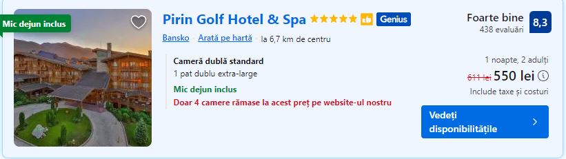 pirin golf and spa | golf bulgaria | hotel cu teren golf bulgaria | bansko golf |