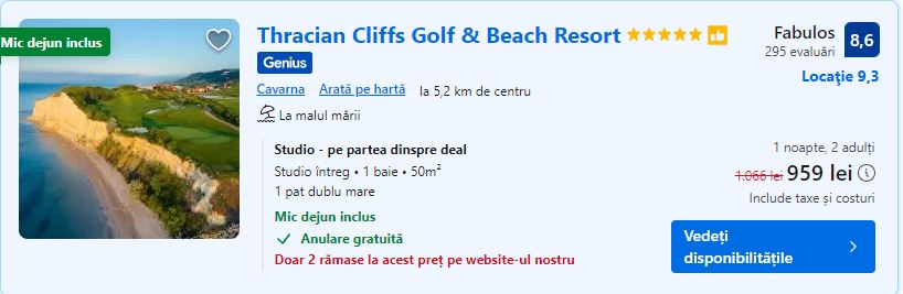 thracian cliffs | golf kavarna | resort golf langa romania | 
