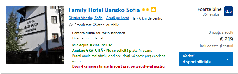 Family hotel Bansko | sofia de sf andrei | city break sofia | 1 decembie la sofia |
