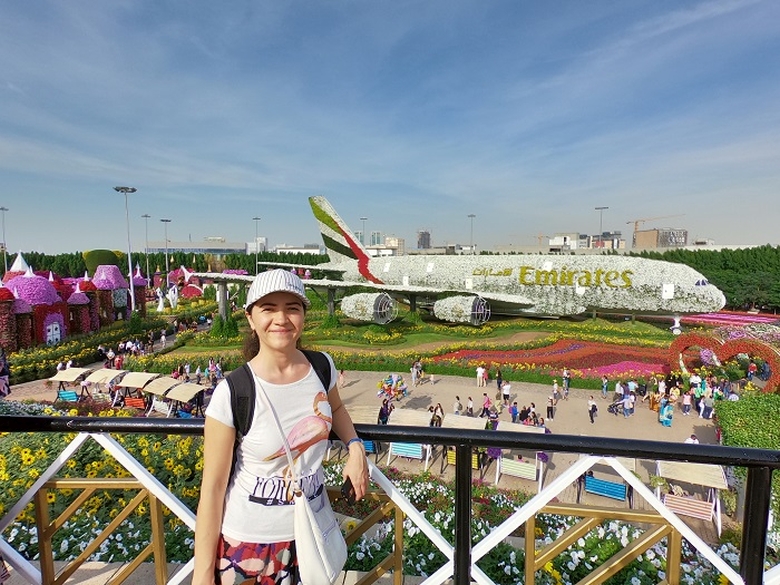 Dubai Miracle Garden | Calatorul Multumit in Dubai | Emirates A380 | flori in Dubai | Miracle Garden |