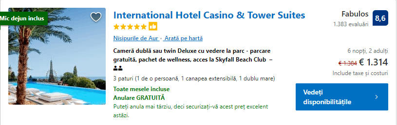 International Hotel | Nisipurile de Aur |