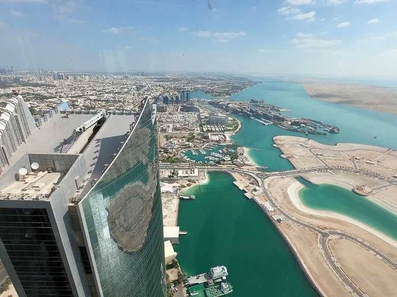 vedere din Etihad Towers Abu Dhabi | Etihad Towers | Calatorul Multumit |