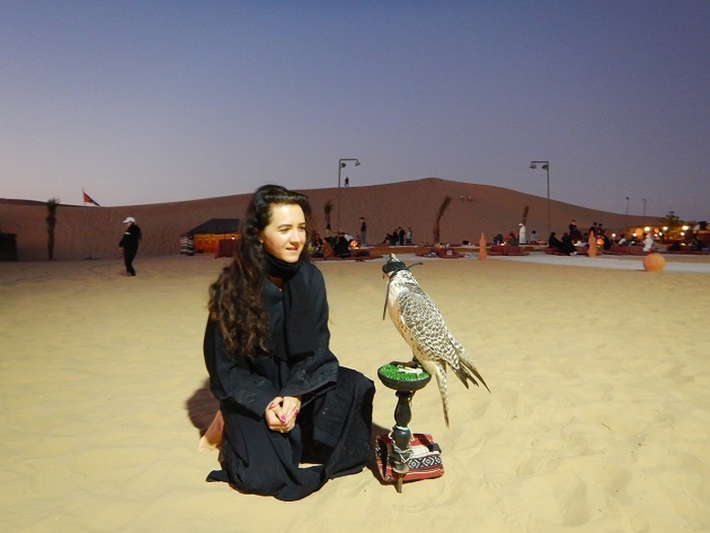 soim Emirate | poze cu soimul in Desert Safari |