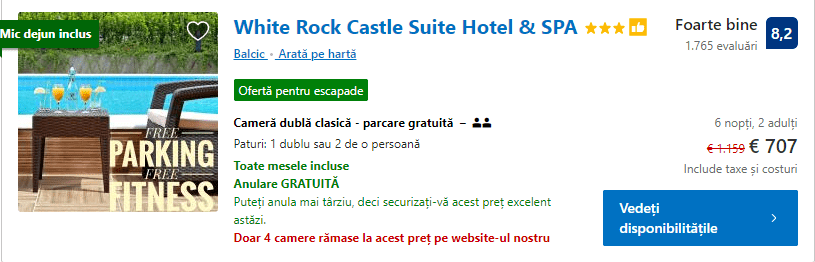 White Rock Castle | hotel Balcic | Balcic cu toate mesele incluse | hotel Balcic |