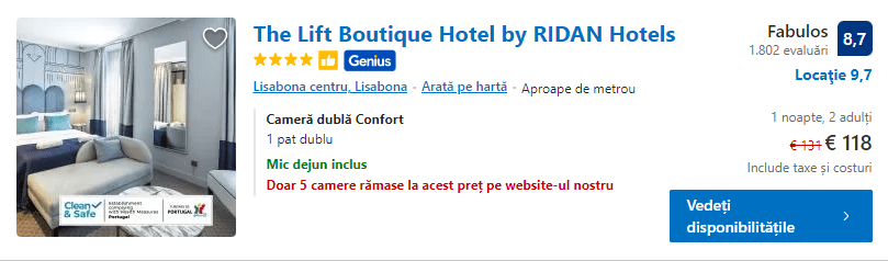 The Lift Boutique Hotel | cazare Lisabona | Lisabona hotel central |