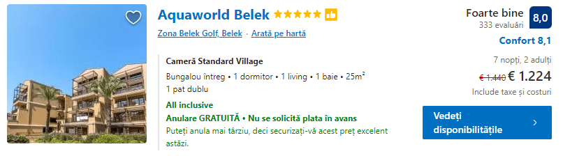 Aquaworld Belek | all inclusive Belek | vacanta Belek |