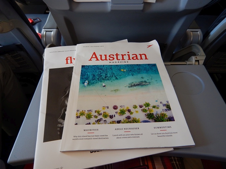 revista de bord austrian magazine | la bord austrian airlines |
