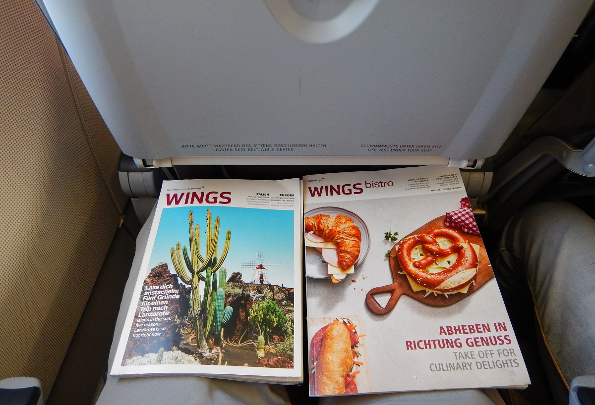 Wings Bistro | catalog eurowings | la bord | avion eurowings |