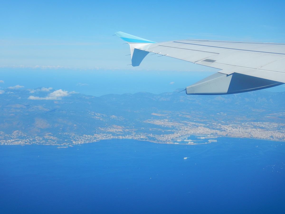mallorca | la bord | panorama insula Mallorca | mallorca din aer | zbor eurowings |