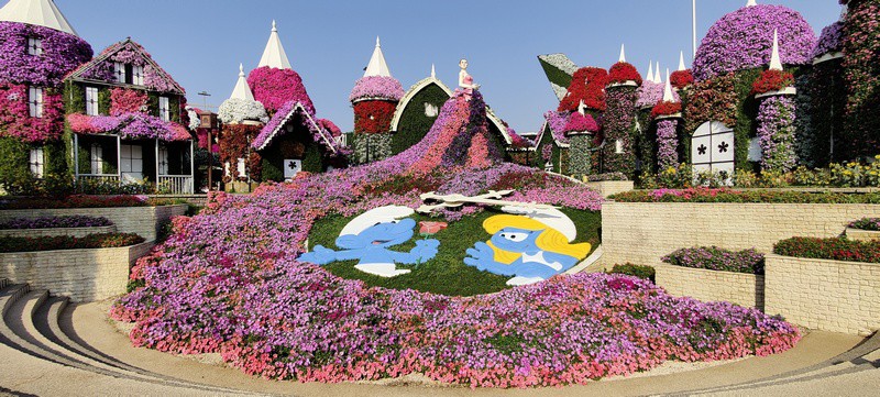 Miracle Garden Dubai | Satul Strumfilor | noutati Dubai | Ghidul atractiilor din DUbai | 