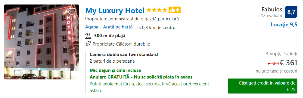 My Luxury Hotel | hotel Aqaba | hotel cu demipensiune |