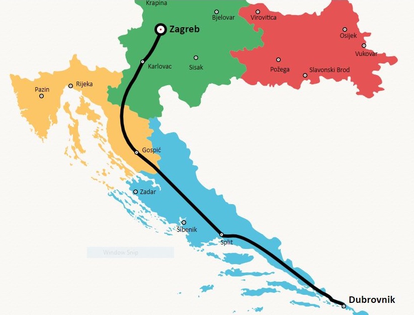 croatia pass regiuni