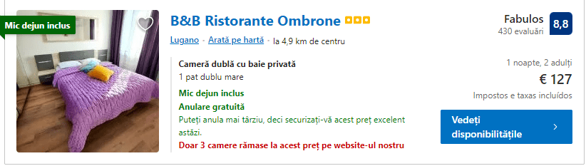 B&B Ristorante Ombrone | cazare Ticino |