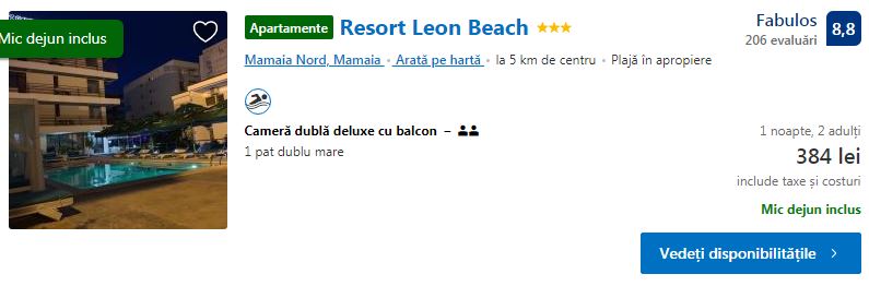 Resort Leon | cazare Mamaia |calatorul multumit