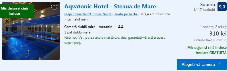 aqvatonic hotel eforie nord