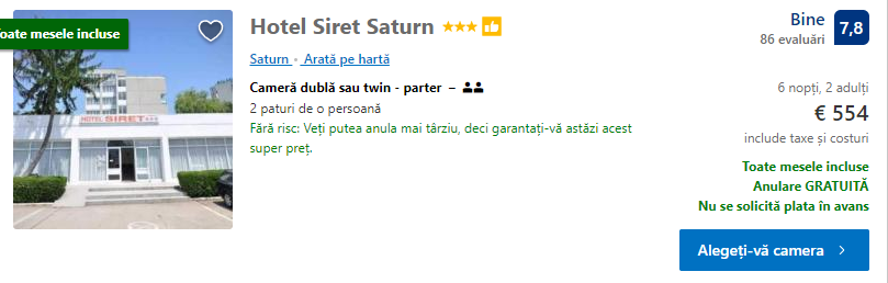 cazare Saturn Hotel Siret