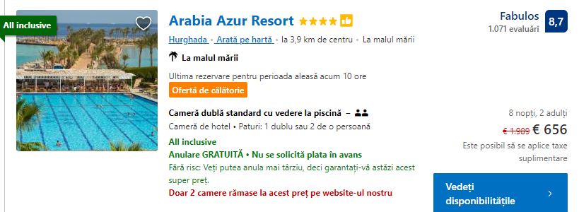 Arabia Azur Resort | hoteluri de 5 stele cu all inclusive hurghada |