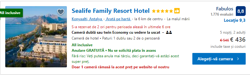Sealife Family Resort | resort Antalya | resort 5 stele Antalya |