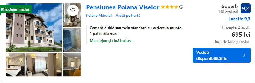 pensiunea poiana viselor | cazare poiana marului |