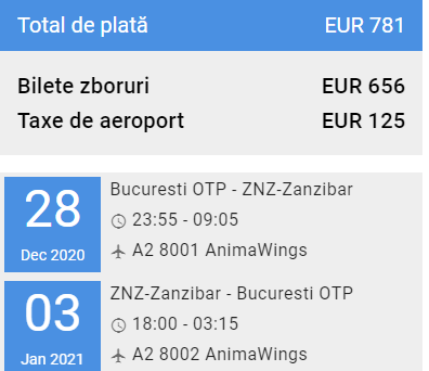 zbor dirct Bucuresti - Zanzibar | zbor Zanzibar | zbor Animawings |