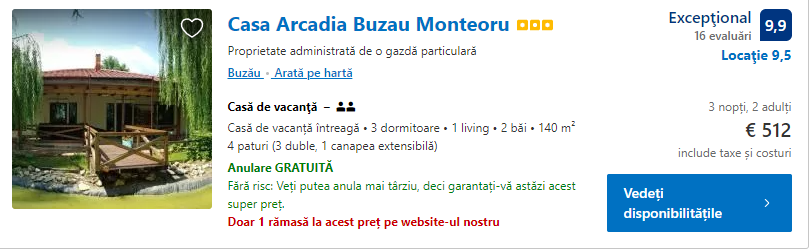 Casa Arcadia | cazare Buzau | Monteoru |