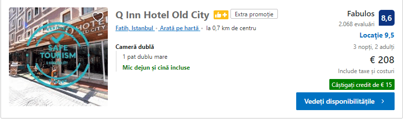 Q Inn Hotel | cazare Istanbul | Istanbul de Sf Andrei |