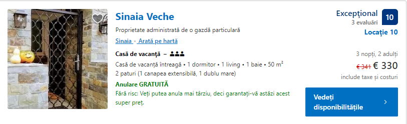 Sinaia Veche | cazare Sinaia |