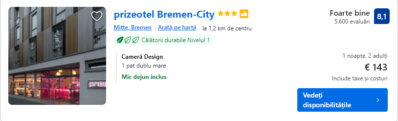 prizeotel bremen city | hotel bremen cu mic dejun inclus | bremen hoteluri si cazari |