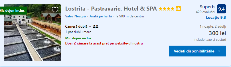 Hotel Lostrita | pastravarie | vacanta la pescuit |