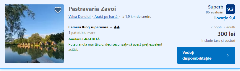 Pastravaria Zavoi | casute in Arges | pastravarie |