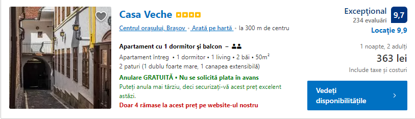 Casa Veche | atractii si cazari in Brasov |