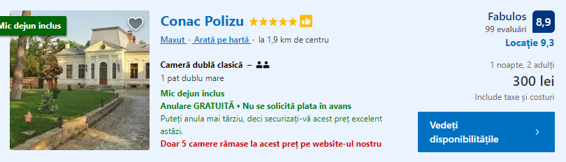 Conac Polizu | conac Iasi | cazare la conac | top conace romania |