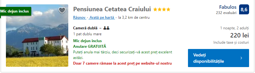 Pensiunea Cetatea Craiului