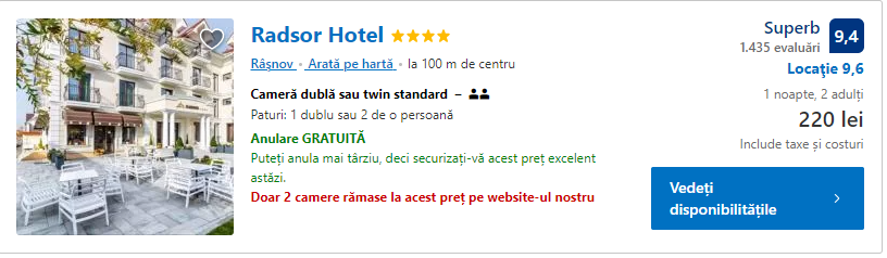 Radsor Hotel | Rasnov |
