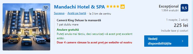 Mandachi Hotel and Spa | hotel cu spa | hotel Suceava |