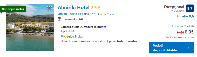 Almiriki Hotel | hotel pe plaja Chios |