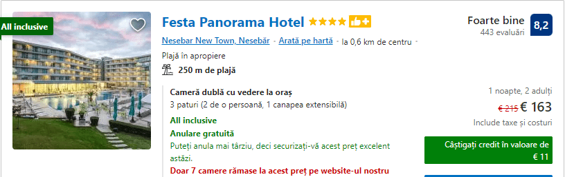 Festa Panorama Hotel | hotel nessebar cu plaja privata |