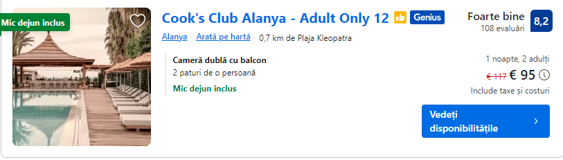 cooks club alanya | hotel langa plaja kleopatra | cazare cu mic dejun alanya |