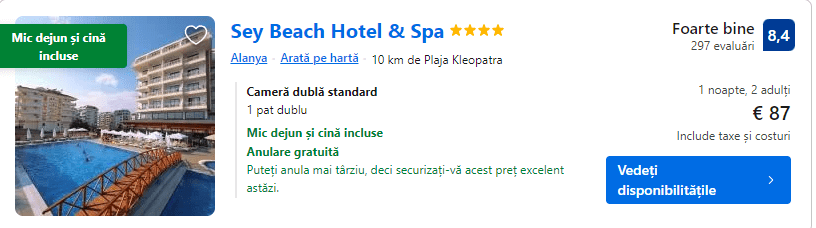 sey beach | hotel cu demipensiune alanya |