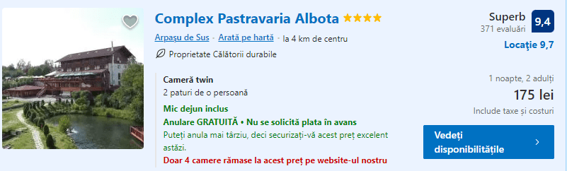 Complex Pastravaria Albota | activitati in aer liber | cazari recomandate |