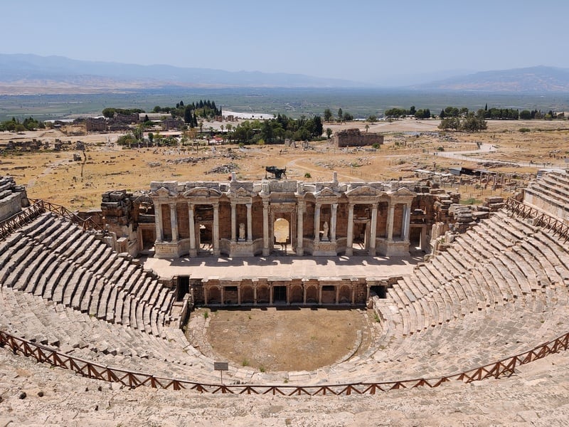 Amfiteatrul Hierapolis | Hierapolis | Pamukkale | situri arheologice Turcia | Turcia |