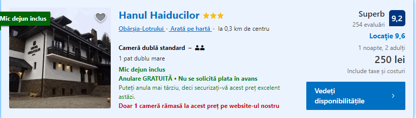 Hanul Haiducilor | hanuri cu traditii |