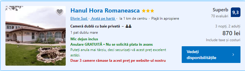 Hanul Hora Romaneasca | hanuri de poveste | cazare la han |