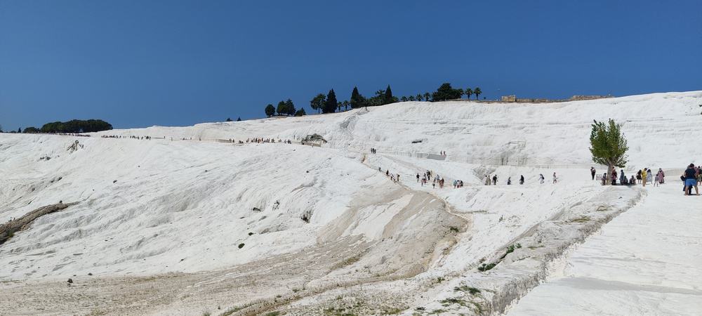 Pamukkale urcare pe travertin | travertin Pamukkale |