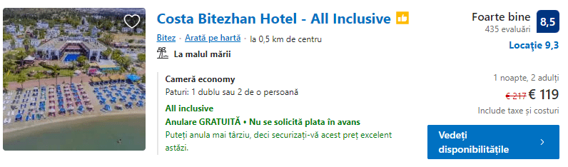 Costa Bitezhan Hotel | hotel cu all inclusive Bodrum | 