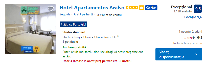 Hotel Apartamentos Aralso | hotel in Segovia | cazare in Segovia |