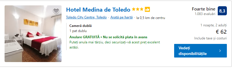 Hotel Medina | hotel Toledo | cazare Toledo |